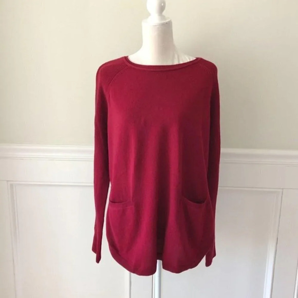 Iggy & Burt Pocket Curve Sweater Wool Cashmere NWT - Picture 5 of 8
